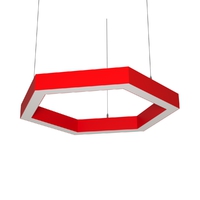 Cветодиодный дизайнерский светильник SVS H-Hexagon (красный)