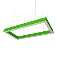 Cветодиодный дизайнерский светильник SVS Square 5070 (зеленый)