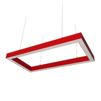 Cветодиодный дизайнерский светильник SVS Square 5070 (красный)
