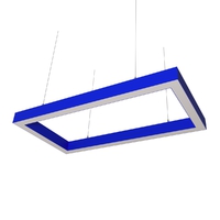 Cветодиодный дизайнерский светильник SVS Square 5070 (синий)